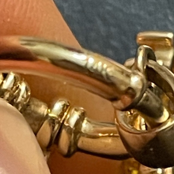 ☘️☘️Host Pick☘️☘️ 20” aquamarine 14kt Solid gold sailor clasp and charm - Picture 2 of 8